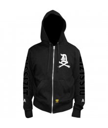 DxBones Arch Zip Hoodie, Black