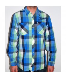 Havata Plaid, Shirt, Black/Navy