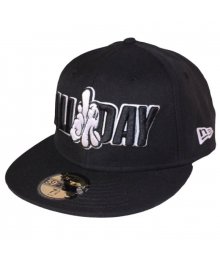 LA All Day New Era Cap, Black w/Wht LA